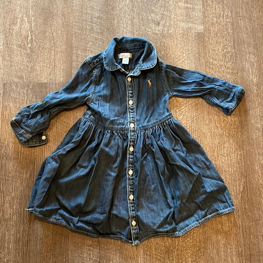 POLO RALPH LAUREN
Ralph Lauren Baby Girls Denim Cotton Shirtdress